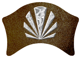 DABAN-602-SL-SH-BR Silver Sunburst Shimmer Brown